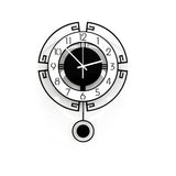Modern European Style Swing Wall Clock – Silent Vintage Quartz Pendulum for Living Room & Home Décor