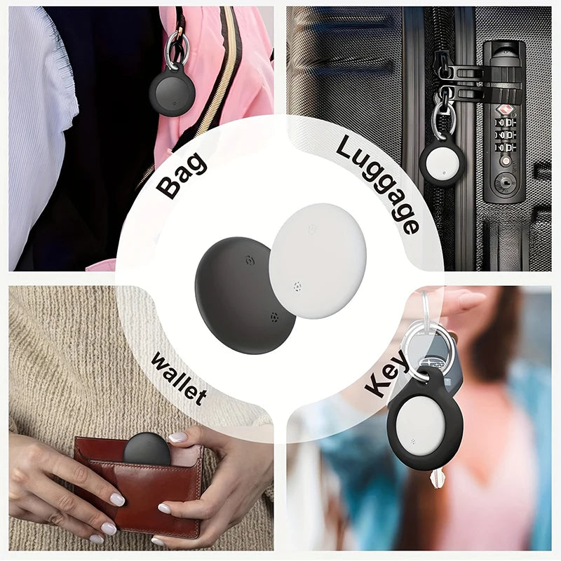 4-Pack Smart iTag Global Locator – GPS Tracker Compatible with iOS Find My for Keys, Wallets, Cars, Pets & Luggage