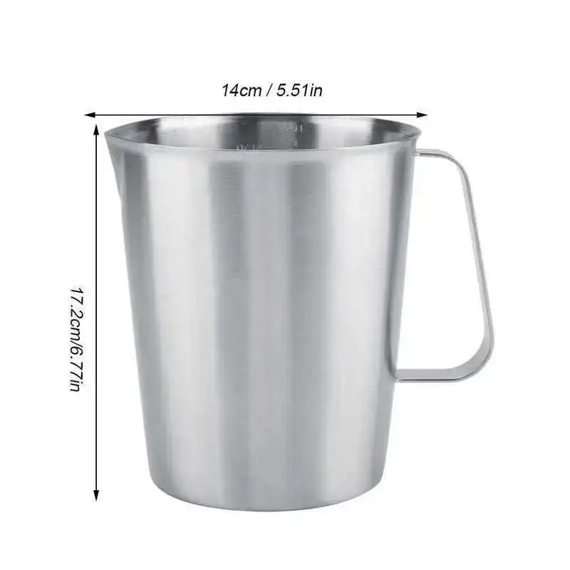 2 000 ml Stainless Steel Milk Frothing Jug & Measuring Pitcher for Latte Art