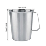 2 000 ml Stainless Steel Milk Frothing Jug & Measuring Pitcher for Latte Art