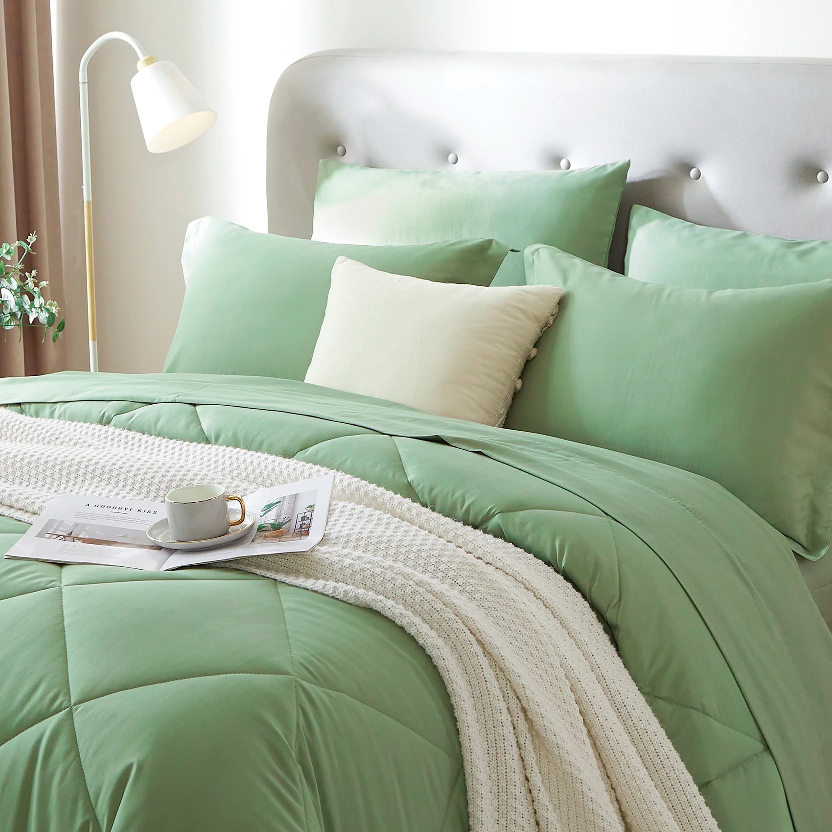 7-Piece “Bed-in-a-Bag” Comforter Set – Complete Bedding Bundle with Sheets, Pillowcases & Comforter