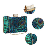 Retro Flicker Evening Banquet Clutch Bag for Women – Chain Crossbody Prom & Party Shoulder Purse