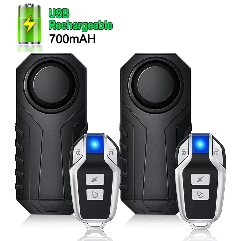 🚴 AWAPOW Bike Alarm – 113dB Waterproof Anti-Theft Bicycle Alarm with USB Rechargeable Battery & Remote Control