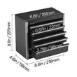 Heavy-Duty 5-Drawer Metal Tool Chest – Portable Garage Storage Cabinet with PP Feet Pads