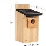 Cedar Bluebird Box House – Premium Cedar Nest Box for Bluebirds & Songbirds