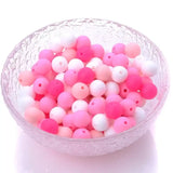 100-Piece 12 mm Silicone Beads Set for Baby Teething & Pacifier Chain – BPA-Free Chewable DIY Accessory
