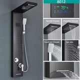 LED Waterfall Shower Panel Tower Set – Body Massage Jets & Rainfall Shower System