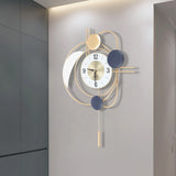 21cm Modern Golden Wall Clock – Silent Quartz Iron Clock with Large Dial | Fashionable Wall Decoration for Home & Office