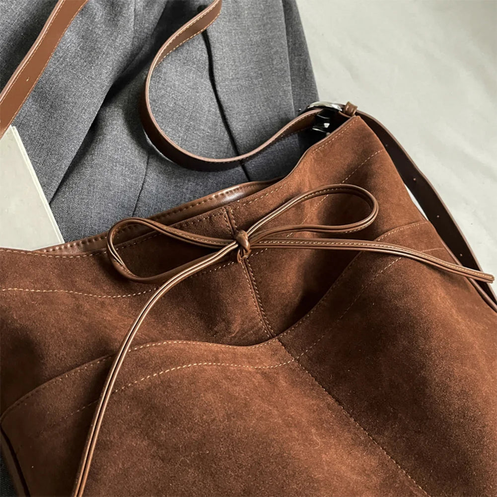 Large Capacity PU Leather Shoulder & Tote Bag for Women – Adjustable Strap Handbag