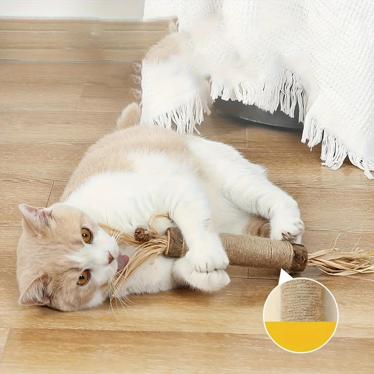 3–6PCS Natural Silvervine Cat Chew Toys – Large Chewable Sticks for Kittens & Adult Cats, Indoor Play & Dental Health