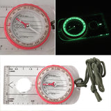 Luminous Waterproof Compass – High-Accuracy Outdoor Navigation Tool with Magnifier for Hiking & Survival 🧭💡