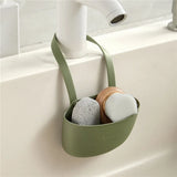 Hanging Drain Basket for Kitchen Sink – Adjustable Holder for Soap & Sponge
