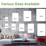 Solid Pine 1.5″ Thick Frame – Unique Deer-Head Toothbrush Wall Art for Interior Decoration