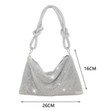 Women’s Full Diamond Evening Bag – Rhinestone-Encrusted Luxury Shoulder Purse, Elegant Clutch Handbag for Weddings & Dinner Parties