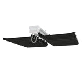 22-Arm Pull-Out Trousers Rack Steel Pants Hanger Bar Slide-Out Closet Organiser (Black)