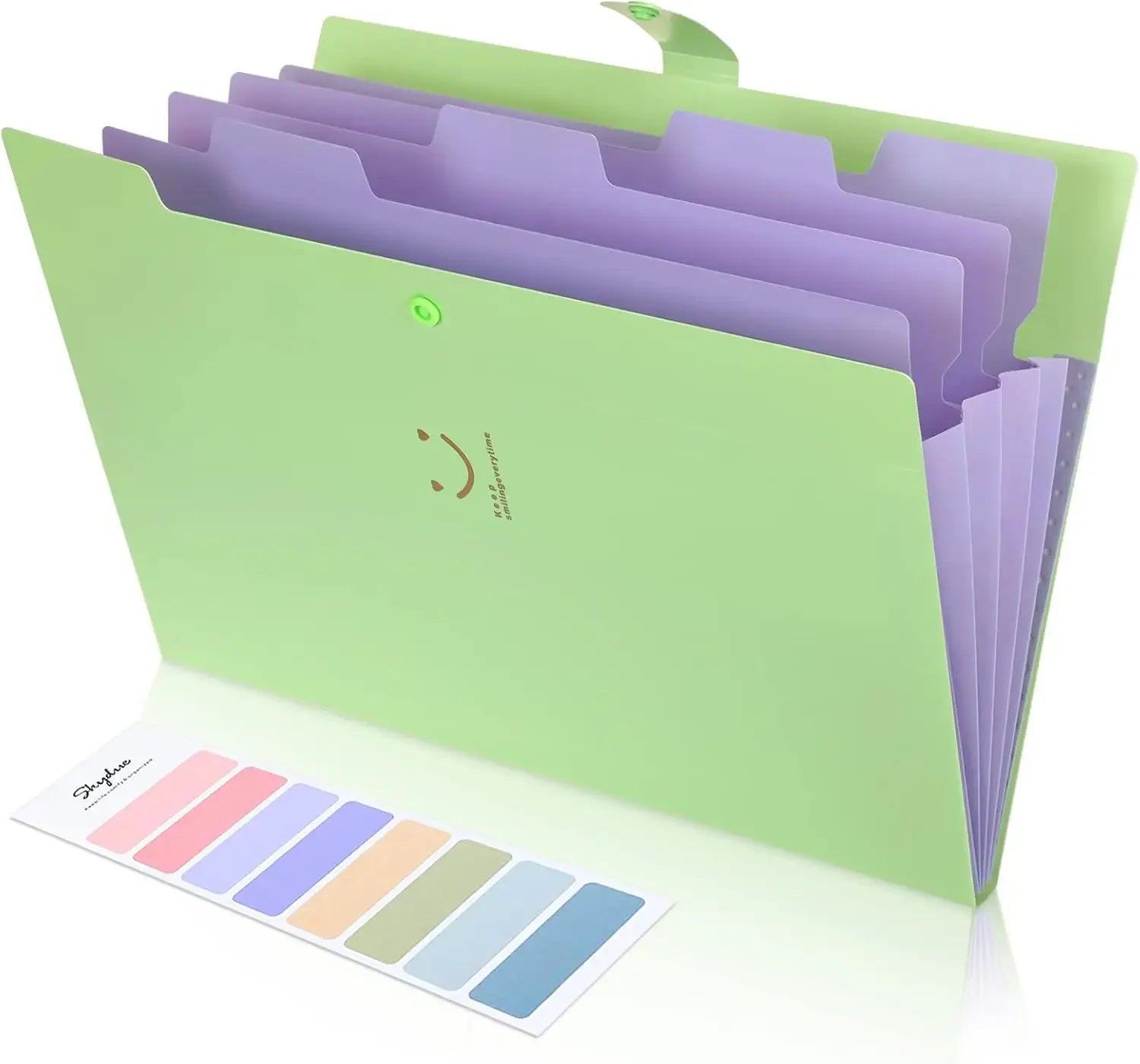 A4 Paper Expanding Folder – Pocket Organizer, Portable Document Storage for School, Office & Home (Purple)