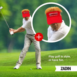 Zadin “Official President Donald T.” Hair-Visor Patriotic Adjustable Cap – Unisex