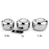 Portable Stainless Steel Thermo-Insulated Food Container – Round Bento Lunch Box (SCVD889)