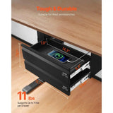 Slide-Out 2-Drawer Under-Desk Organizer – Space-Saving Storage Solution