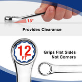 WORKPRO 32-Piece SAE & Metric Combination Wrench Set – Standard + Stubby Wrenches with Organizer Tray