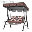 “6000D Waterproof Chair Awning Top – Ruffled Outdoor Swing Seat Cover”