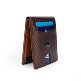 Slim RFID Leather Wallet for Men – Minimalist Bifold with Money Clip & Front Pocket Card Holder for Urban Professionals