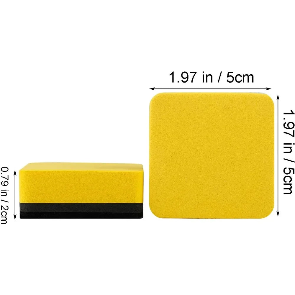 Mini Magnetic Whiteboard Erasers – 30-Pack Dry Erase & Chalkboard Cleaners (1.97 × 1.97 in)