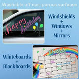 Liquid Chalk Markers – 6-Pack Neon Erasable Pens for Windows, Mirrors, Whiteboards & Chalkboards