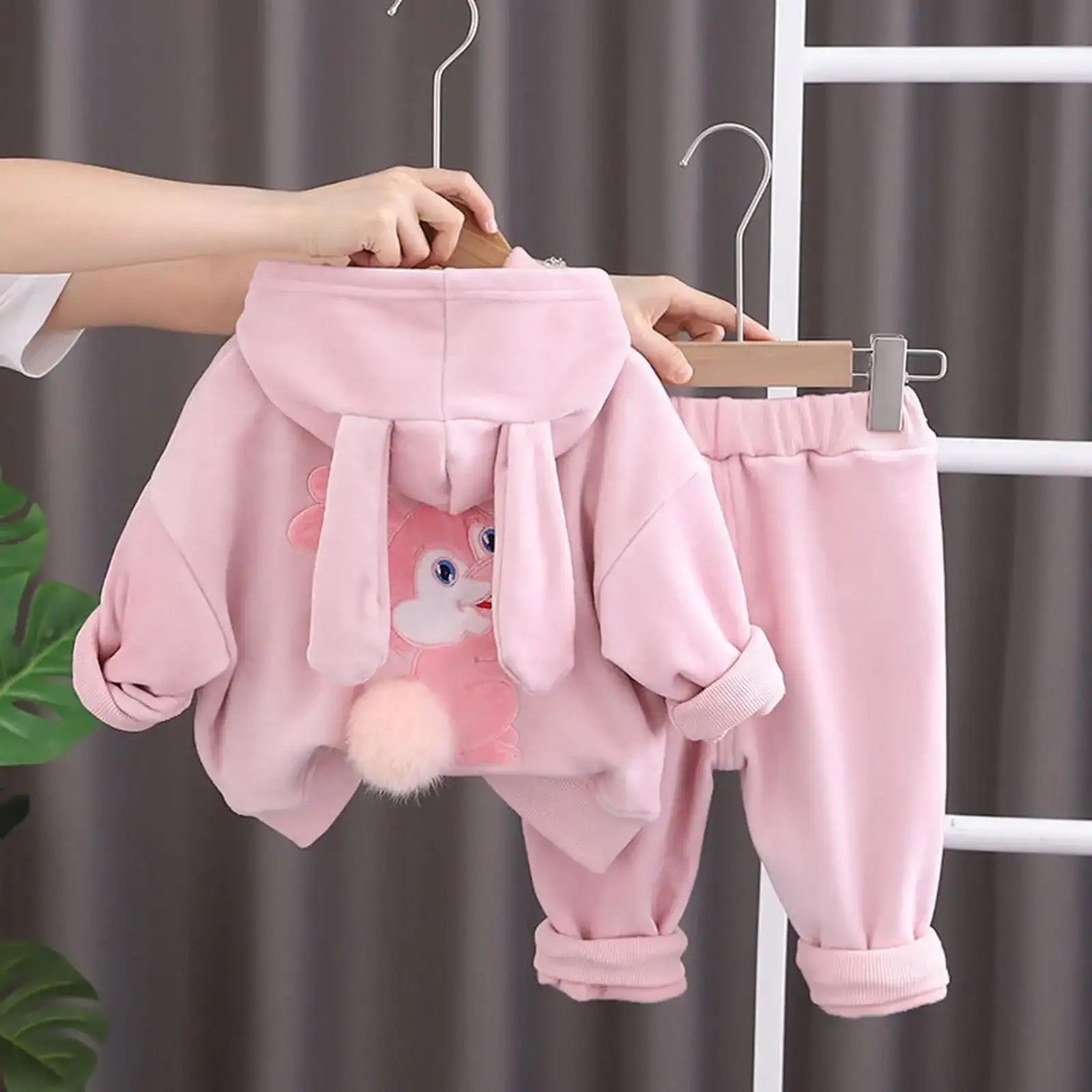 Warm Fleece Winter Suit for Baby Girls – Cozy Gift Outfit (Newborn to 12 Months)