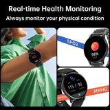 Smart Watch AMOLED Always-On Display – Bluetooth Call, Fitness Tracker, IP68 Waterproof (Men & Women)