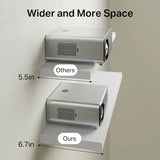 Set of 2 Floating Wall Shelves – Rustic Wood & White Finish for Bathroom, Bedroom, Kitchen & Office