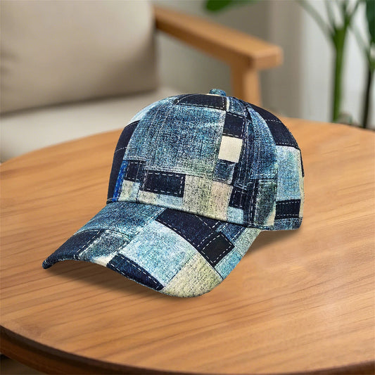 Vintage Denim Sun Visor Cap – Adjustable Unisex Baseball Hat for Outdoor Sports & Daily Casual Wear