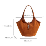 Retro Suede Satchel Purse – Women’s Top Handle & Under-Arm Shoulder Bag