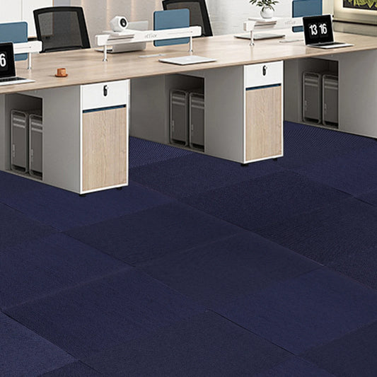 Dark Blue 24x24 Commercial Carpet Tiles – 15PCS Peel & Stick Floor Squares for Home & Office Use