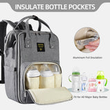 Sunveno Stylish Upgrade Diaper Bag Backpack – 20L Large Capacity Multifunction Travel Maternity Baby Bag