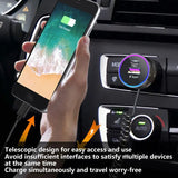 Car Charger Adapter – 30W Fast Charging PD Type-C Adapter Block with Night Vision Design for Cars & SUVs
