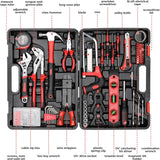 218-Piece Household Tool Kit – Auto & Home Repair Set with Toolbox Storage Case 🔧