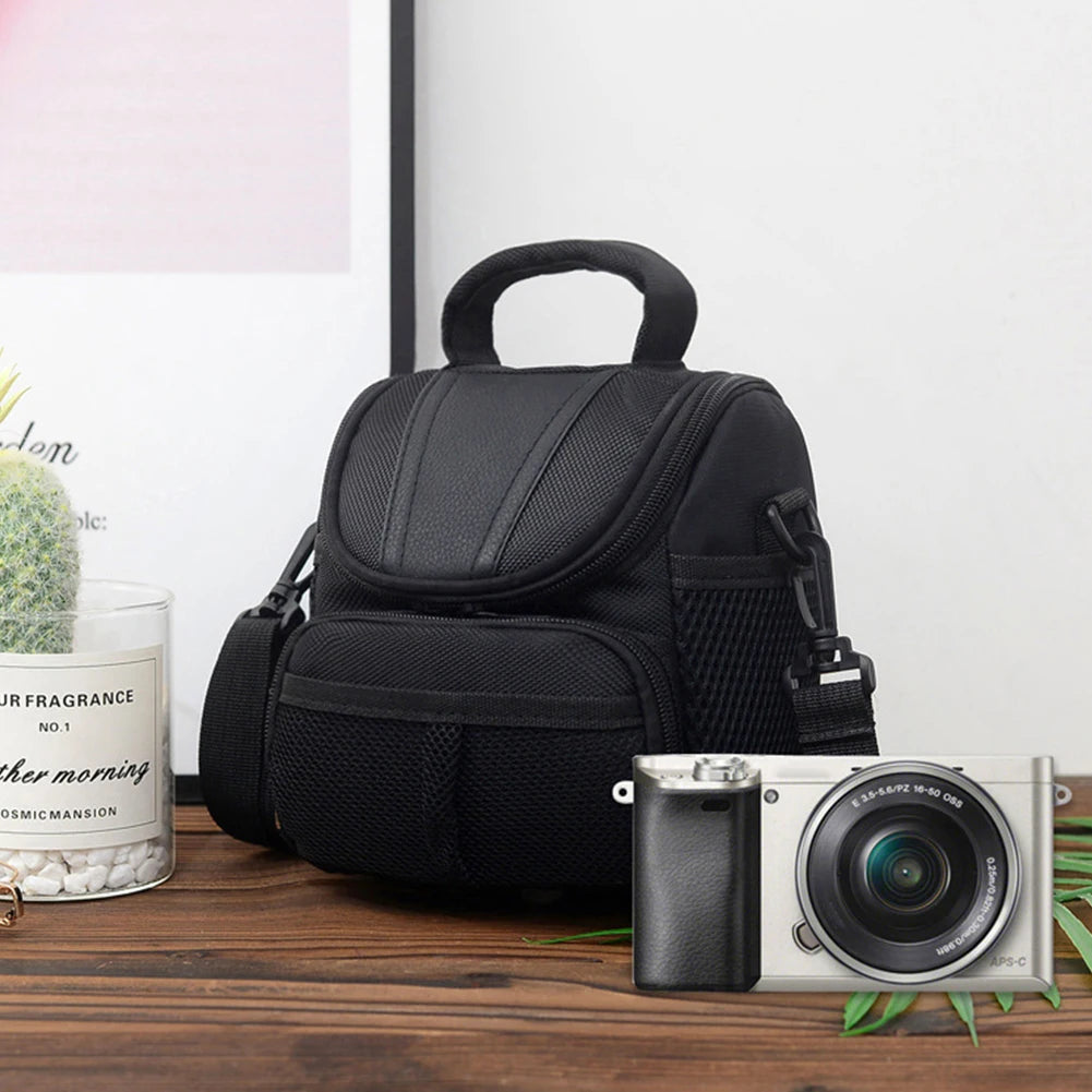 Shockproof Waterproof DSLR Camera Bag — Portable Shoulder Messenger Case for Nikon, Canon & SLR Cameras