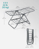 Foldable 2-Level Laundry Drying Rack – Space-Saving Clothes & Towel Drying Stand for Small Spaces