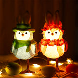 Glowing Bird LED Statue – Cute Cartoon Bird Lamp with Warm Light for Bedroom, Table & Easter Home Décor