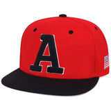 Unisex “A” Embroidered Baseball Cap – USA Flag Patch Hip-Hop Adjustable Hat for Outdoor & Casual Wear