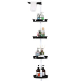 4-Layer Telescopic Corner Storage Rack – Adjustable Height Bathroom Shower Organizer