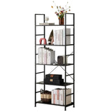 JHK 5 Tier Bookcase Bookshelf Modern Book Case For Books Corner Storage Organizer for Bedroom Home Office Kitchen Living Room - PulinGO