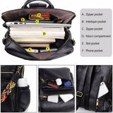 Convertible PU Leather Backpack Purse for Women – Casual Fashion Shoulder Bag with Large Capacity