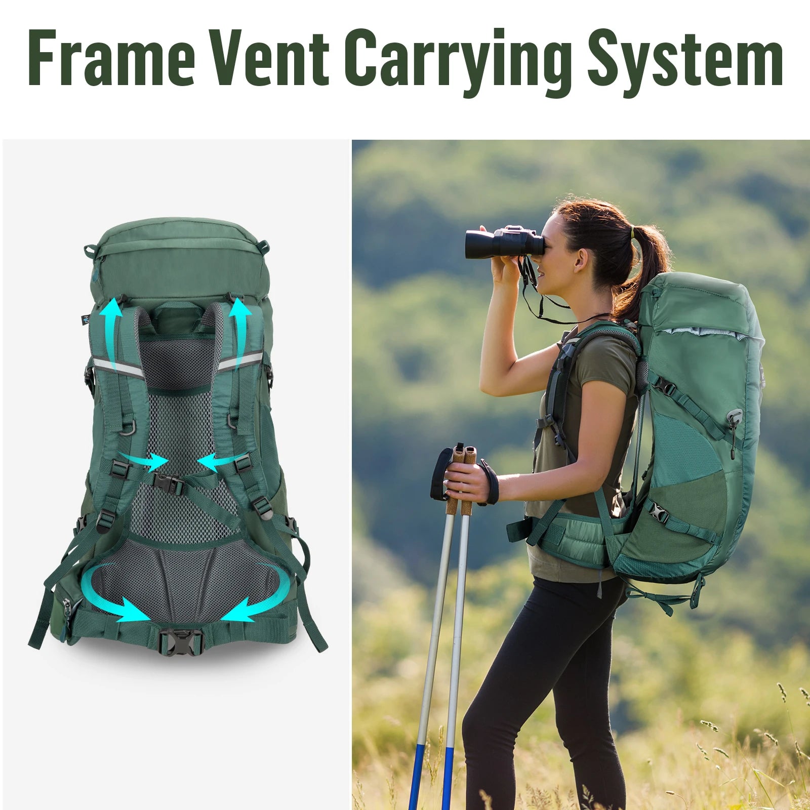 Night Cat 30L Ultralight Hiking Backpack — Internal Frame Outdoor Pack for Men & Women