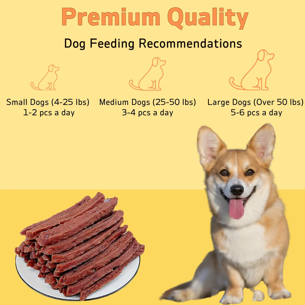Soft Chew Dog Treats – Dried Milk & Duck Sticks, Healthy High-Protein Snacks for Small, Medium & Large Dogs (100g / 300g Packs)