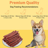Soft Chew Dog Treats – Dried Milk & Duck Sticks, Healthy High-Protein Snacks for Small, Medium & Large Dogs (100g / 300g Packs)