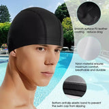Solid Color Waterproof Swimming Cap for Men & Women – Long Hair Friendly Swim Hat 🏊‍♂️