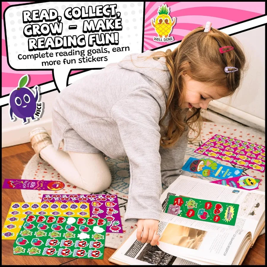 70-Piece Scented Scratch & Sniff Bookmarks – Cute Fruit Theme Assorted Educational Markers