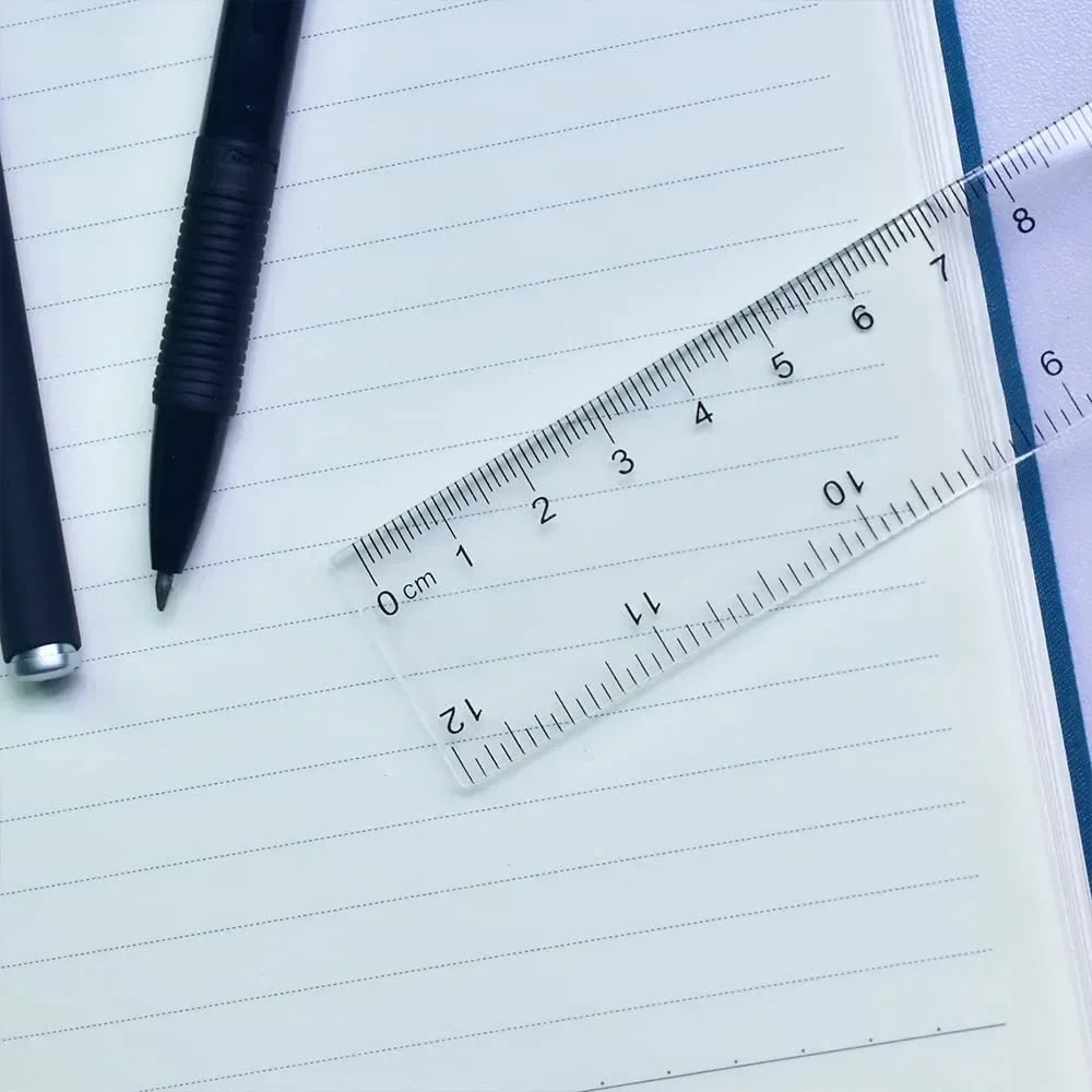 Colorful Transparent Plastic Rulers – 7-Pack School Ruler Set